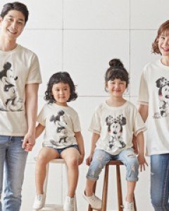 [가족긴팔티&패밀리룩]쁘띠미키 패밀리 반팔_18B22
