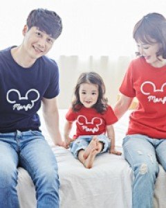 [가족긴팔티&패밀리룩]몽피마우스 패밀리 반팔_18B05