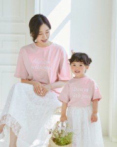 올웨이즈 반팔 엄마와아기 22B07WK/ 패밀리룩,가족사진의상