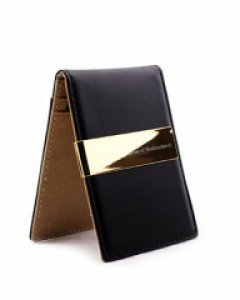 [스위스와그너]천연소가죽 머니클립 블랙