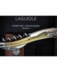 [샤또라기올]클래식 연갈색 소뿔 와인 오프너 따개 Chateau Laguiole Classic