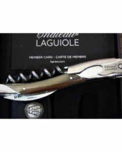 [샤또라기올]그랑 크뤼 연갈색 소뿔 와인 오프너 따개 Chateau Laguiole Grand Cru