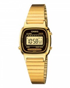 [정품][카시오]LA-670WGA-1 여성 손목시계 메탈밴드