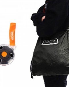 [모든지]돌돌말리는 대용량 쇼핑백 블랙 (SB-FBK36)