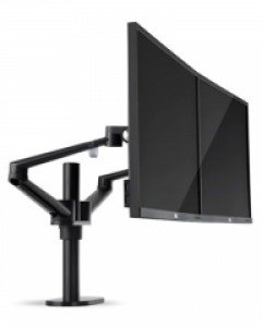 [모든지]OL2Bk 듀얼 모니터 거치대 블랙