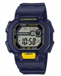 [정품][카시오]W-737H-2A 남성 손목시계 레진밴드 군인시계