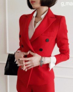 블랑숏자켓 반바지 정장세트 (2PCS)[자켓+반바지] ⓟ ◆▨리미티드 30%▨