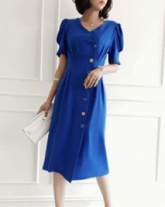 엘르 버튼 포인트 원피스▨리미티드 30%▨