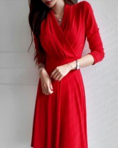 리브 플레어 랩 원피스 ▨리미티드 15%▨