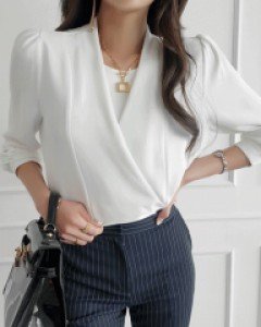 리앙 라운드랩 블라우스 ▨리미티드 15%▨