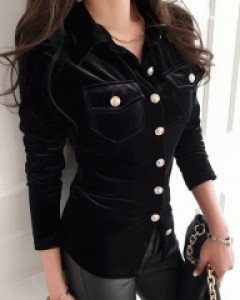 벨벳 금장셔츠 ⓟ ▨리미티드 15%▨