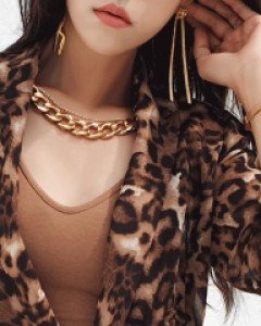 웨이브 드롭 귀걸이