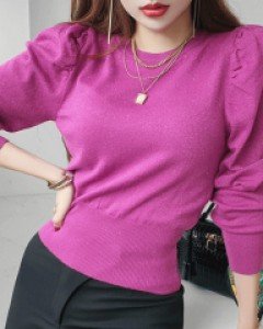 율 메탈 퍼프 니트▨리미티드 15%▨