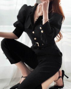 로랜 골드 점프수트 (벨트세트) ⓟ ▨리미티드 20%▨