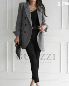 챠콜에스핀 오버핏 벨티드 자켓 ⓟ ▨리미티드 10%▨