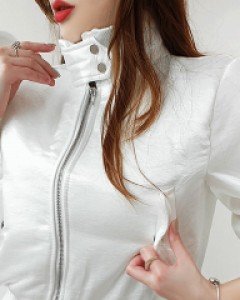 [체온UP] 샤틴 집업 패딩