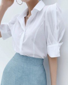 안나 리본 블라우스