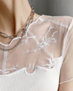 두줄 체인 레이어드 목걸이