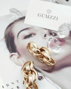 드롭 꼬임 볼드이어링