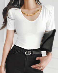 포유 골드체인 벨트