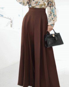 글루밍 주름 슬랙스