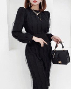 메리 매쉬 리본 원피스 ▨리미티드 20%▨