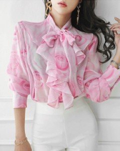 로랑 스카프 프릴 블라우스  ▨리미티드 10%▨