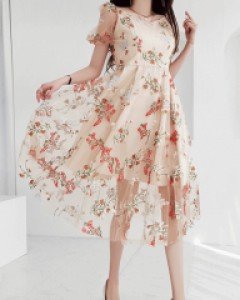 헤이즈 쉬폰 자수 원피스 ▨리미티드 40%▨