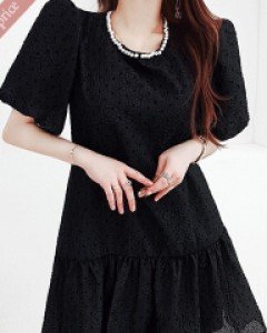 진주 플레어 원피스