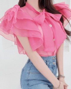 베라 날개 쉬폰 블라우스 ▨리미티드 15%▨