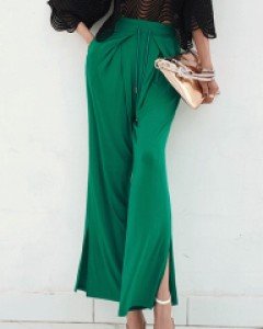 헤븐 실켓 트임 팬츠