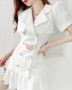 제이 골드 프릴 자켓원피스 (벨트set▨리미티드 15%▨