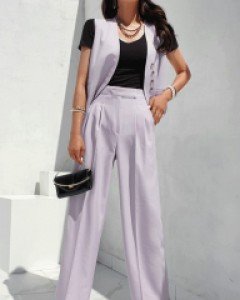 마롱 핀턱 슬랙스