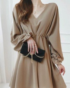 이자벨 밴딩 브이 원피스 ▨리미티드 10%▨