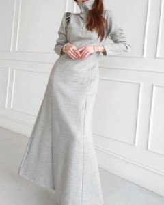 [체온UP]  오즈 기모 집업 롱 원피스 ▨리미티드 15%▨