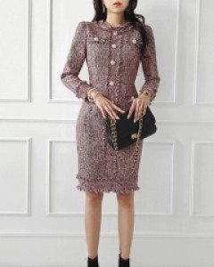 지에거사 트위드 원피스 ▨리미티드 15%▨