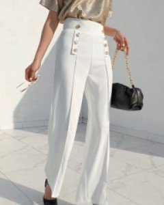 루카 골드버튼 슬랙스