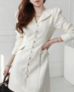 카라 폼 트위드 원피스 ▨리미티드 10%▨