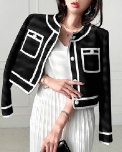 크루 크롭 자켓