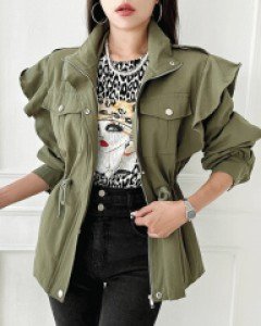 티즈 프릴 포켓 야상자켓 ▨리미티드 15%