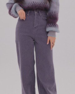 [무료배송] 세미와이드 컬러 데님 팬츠  BS-A0812026