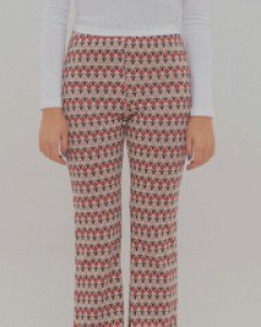 [무료배송] 플라워 자가드 부츠컷팬츠 BS-A27121102