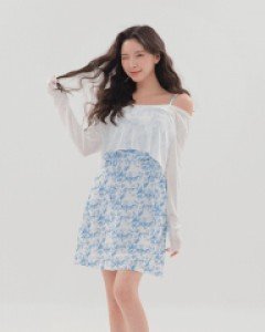[무료배송] 타이다이 셔링 슬리브리스 원피스 티셔츠SET BS-B04010901