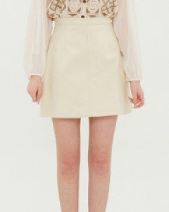 [무료배송] 코튼 A라인 컬러 미니스커트 B1703