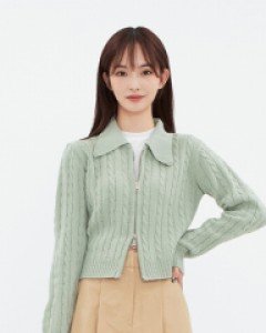 [무료배송] 투웨이 니트 집업 B3003