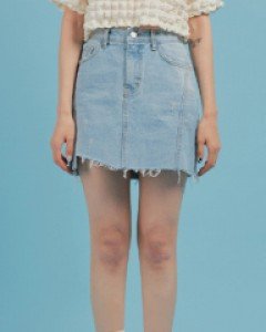 [무료배송] 언발 컷팅 미니스커트 B1904