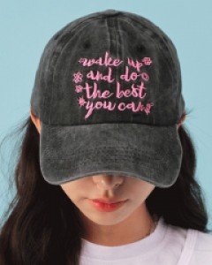 [무료배송] 피그먼트 컬러 레터링 볼 캡 B2705