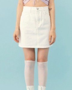 [무료배송] 베이직 코튼 미니스커트 B1406