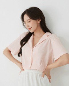 [무료배송] 레이스 카라 블라우스 B2406