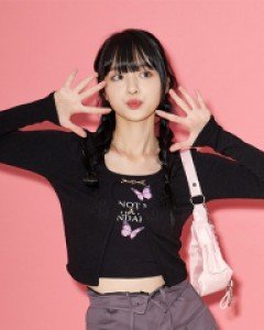[무료배송] 더블 체인 크롭 가디건 B1309